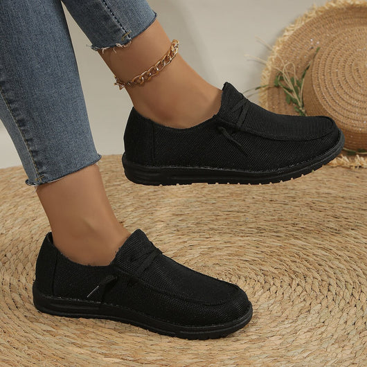 Mocasines Cómodos Talla Grande con Cordones y Diseño Slip-On - Image 3