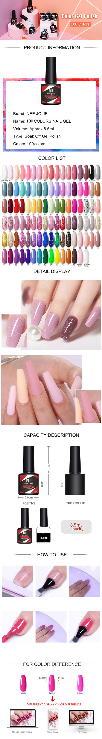 Esmalte Gel Semipermanente Tonos Nude Naturales - Image 56