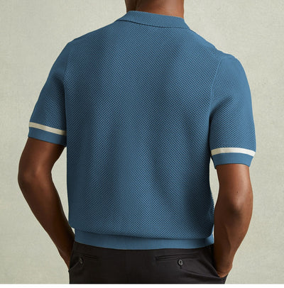 Polo Cubano de Manga Corta en Punto para Hombre - Estilo Verano - Image 18