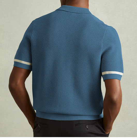 Polo Cubano de Manga Corta en Punto para Hombre - Estilo Verano - Image 18