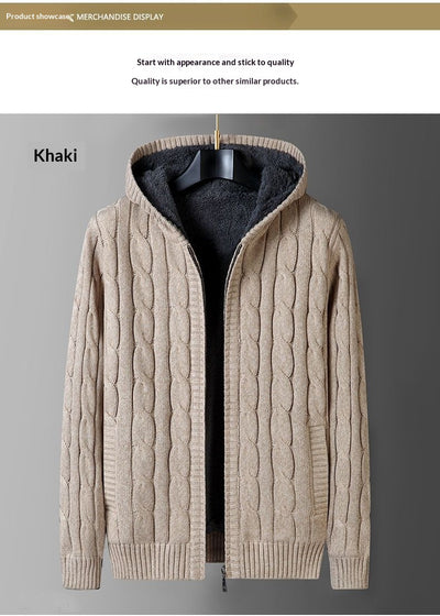 Suéter Abrigo Holgado con Capucha para Hombre - Image 15
