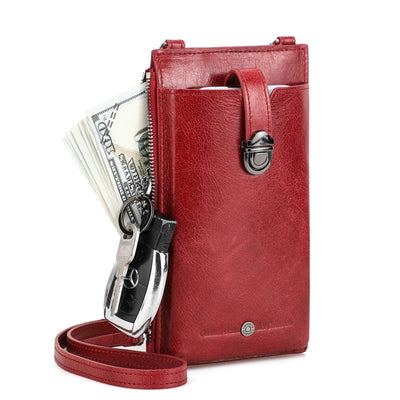 Bolso para Celular en Cuero Genuino - Cartera Táctil para Dama - Image 5