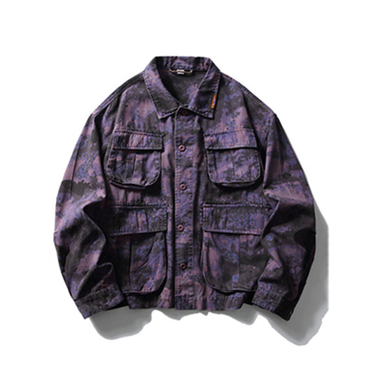 Chaqueta de Trabajo Camuflaje Tie-Dye para Hombre - Image 53