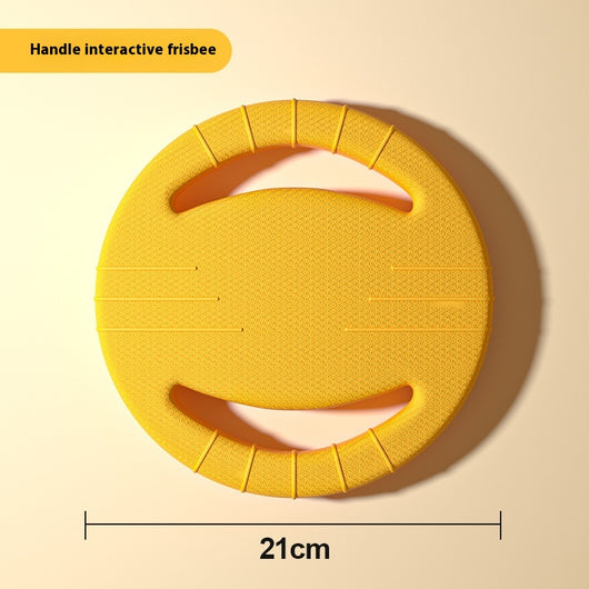 Yellow 7cm solid EVA dog toy ball with textured surface and dog silhouette graphic. - Image 11