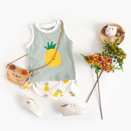 Conjunto de Chaleco y Shorts de Algodón para Niños y Niñas - Image 2