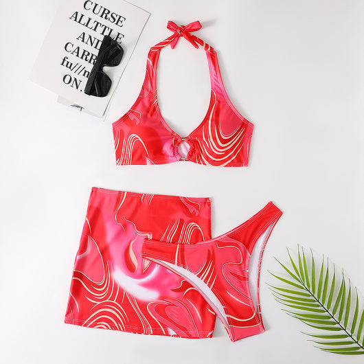 Bikini de Tres Piezas con Falda para Mujer - Image 2