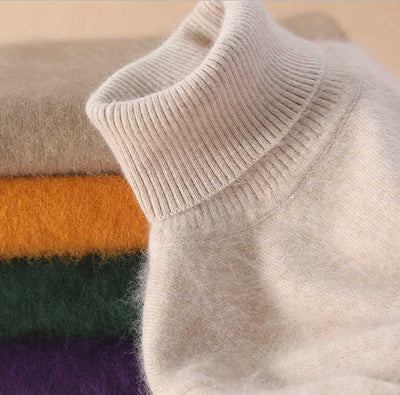 Suéter Cuello Alto de Visón para Mujer - Pullover Otoño Invierno - Image 10