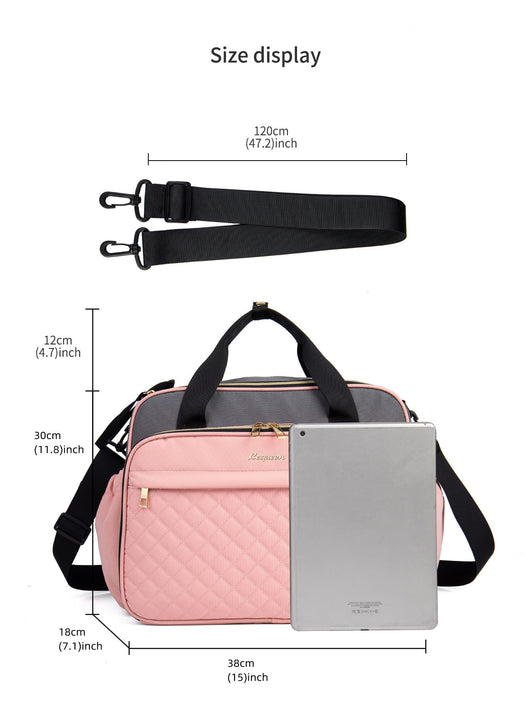 Bolsa Pañalera Crossbody Multifuncional de Gran Capacidad en Tela Oxford - Image 16