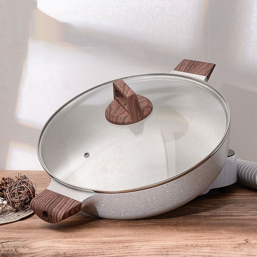 Olla para Sopa de Acero Inoxidable Gran Capacidad con Piedra de Arroz