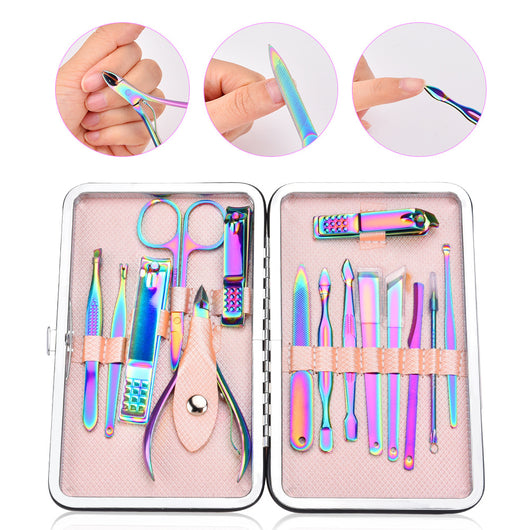 Set de 15 Herramientas de Manicura Profesional Acero Inoxidable - Image 7