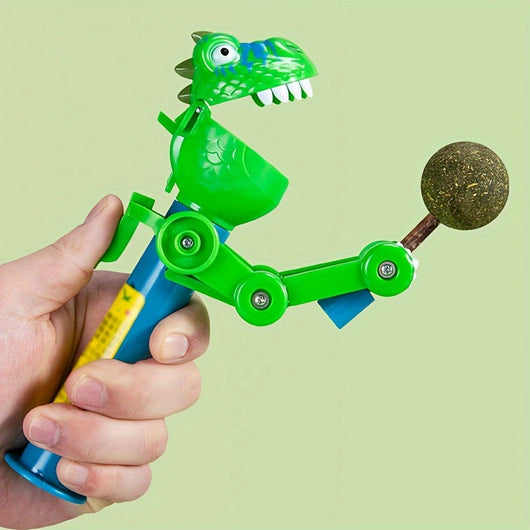 Juguete Interactivo Robot Dinosaurio con Catnip para Gatos - Image 3