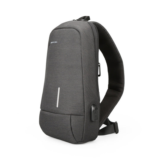 Bolsa Mensajero para Hombre con Carga USB Estilo Coreano - Image 2
