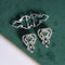 Broche de Espinela Verde Retro de Alta Joyería