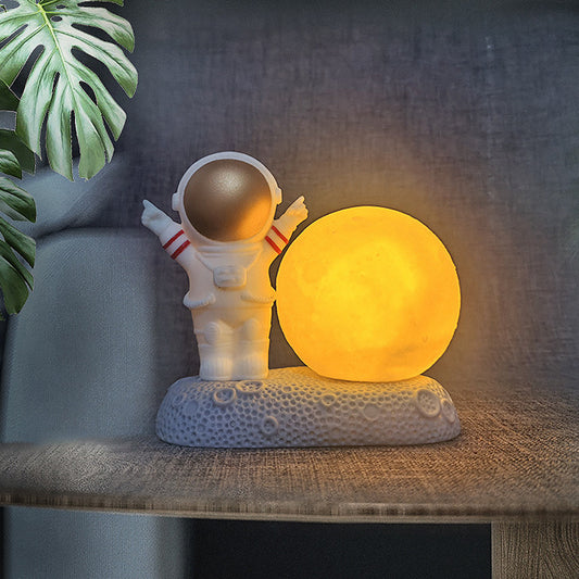Lámpara de Escritorio Astronauta Moderno - Luz Nocturna Decorativa para Habitación