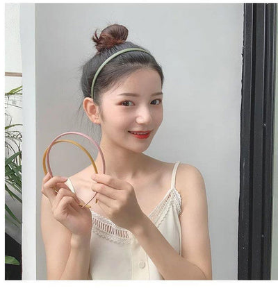 Diadema Ancha Antideslizante de Estilo Sencillo y Versátil - Image 18