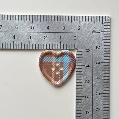 Botón Decorativo de Corazón a Cuadros - Image 41