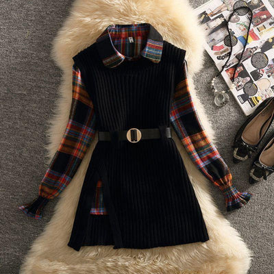 Conjunto Dos Piezas: Suéter con Cuello Polo para Mujer - Image 2