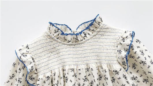 Blusa Vaquera Bebé Cuello de Encaje Floral Manga Larga - Image 6