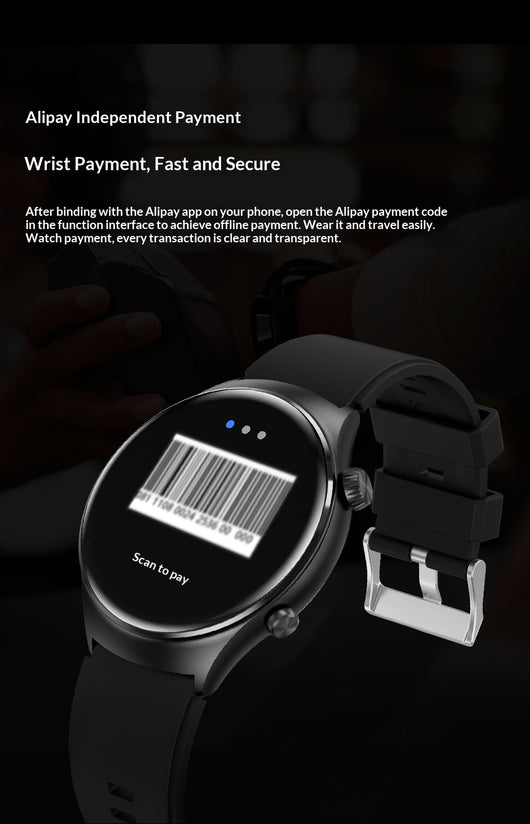 Reloj Inteligente NFC Resistente al Agua con Pulsera de Pago - Image 11
