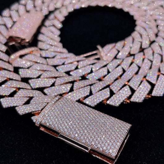 Cadena Cubana Moissanita Plata S925 - Collar de Lujo Brillante - Image 8