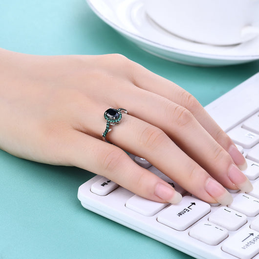Anillo Ajustable de Plata S925 con Amatista Natural - Image 10