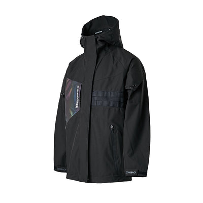 Chaqueta Negra con Detalles Reflectantes Láser para Hombre - Image 4