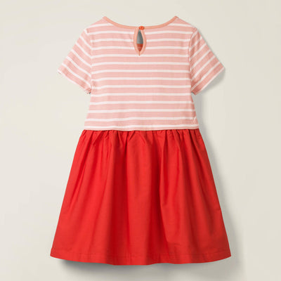 Vestido de Niña a Rayas para Verano con Manga Corta - Image 8
