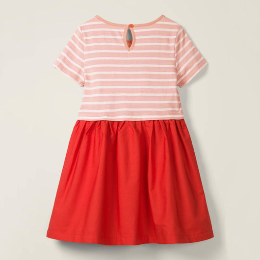 Vestido de Niña a Rayas para Verano con Manga Corta - Image 8