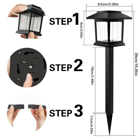 Lámpara Solar de Jardín con Enchufe - Iluminación Automática - Image 11