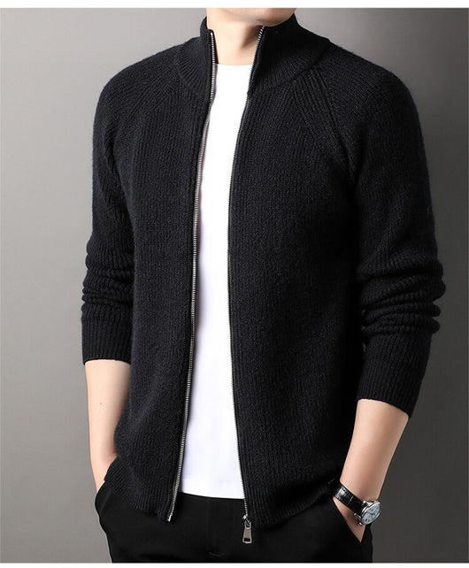 Cardigan Casual Cuello Alto Versátil para Hombre - Image 7