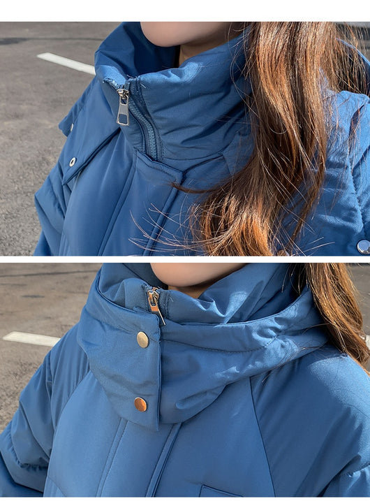 Chaqueta Puffer Acolchada de Plumón Suelta para Mujer - Image 16