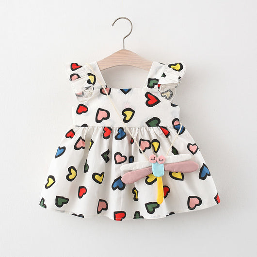 Vestido Infantil Niña Verano Sin Mangas Estampado - Image 31