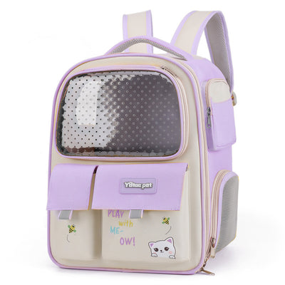 Bolsa de Transporte Felino Capacidad Grande con Ventilación Respirable - Image 4
