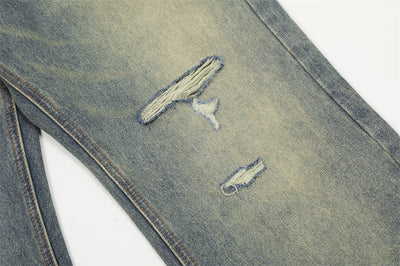 Pantalones Vaqueros Rotos Estilo Punk Retro para Hombre - Image 9
