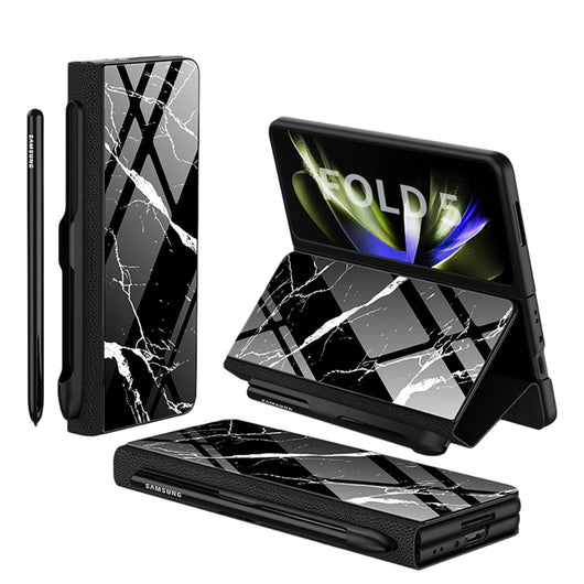 Funda de Cristal Protectora para Galaxy Z Fold5 - Diseño Flip Creativo - Image 18