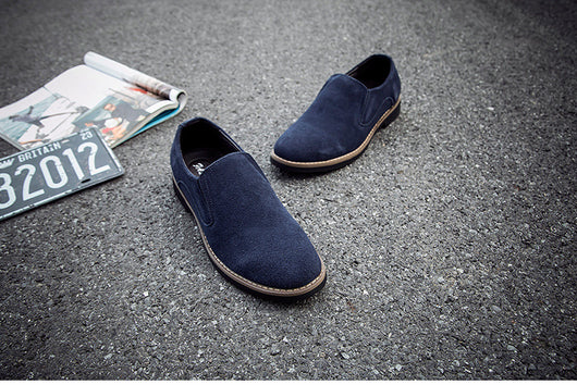 Zapatos Casuales de Cuero para Hombre con Punta Redonda Acolchada - Image 13