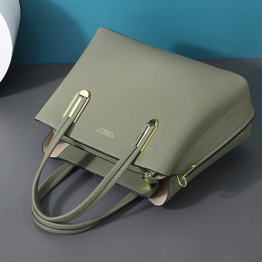 Bolso Mensajero de Cuero Negro para Mujer - Gran Capacidad - Image 5
