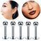 Pack 10 Piercing Labret Acero Inoxidable Hipoalergénico