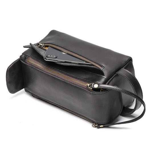 Bolsa Multifuncional de Cuero Estilo Retro para Hombre - Image 21