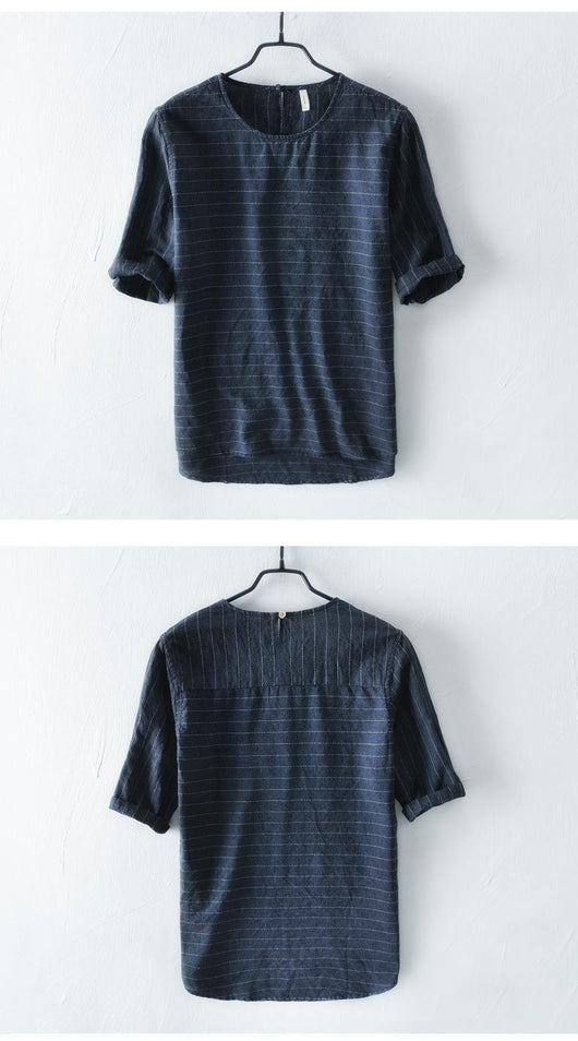 Playera Casual Estilo Chino de Manga Corta para Hombre - Image 18