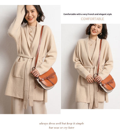 Abrigo Tejido de Largo Medio para Mujer - Colección Otoño Invierno - Image 19