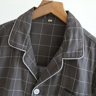 Pijama de Cuadros para Hombre - Conjunto Corto Cómodo - Image 14