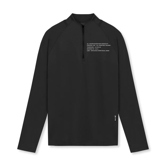 Playera Entrenamiento Cuello Alto Cierre Medio Ajuste Slim Manga Larga Hombre