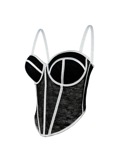 Camiseta de Malla Ajustada con Corsé de Ballenas - Cintura Ceñida y Efecto Modelador - Image 9