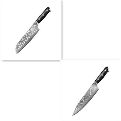Cuchillo Chef Rebanador de Acero Damasco - Image 9