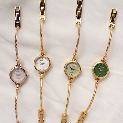 Reloj de Cuarzo Dorado Retro para Mujer - Image 4