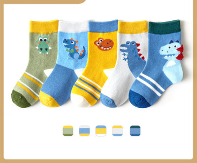 Calcetines de Algodón para Niños y Niñas - Colores Lisos Escolares - Image 18