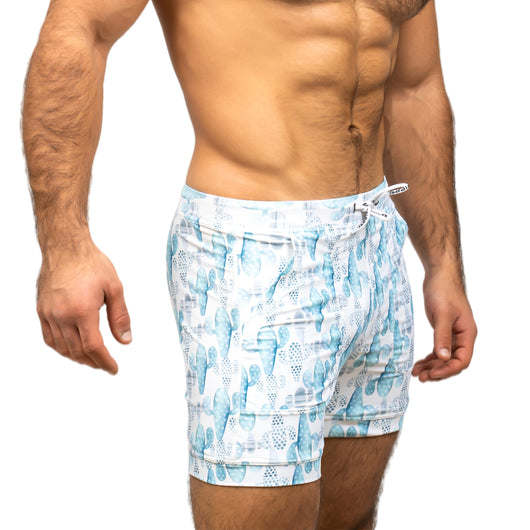 Shorts de Baño Hombre Corte Recto Secado Rápido Talla Grande - Image 3