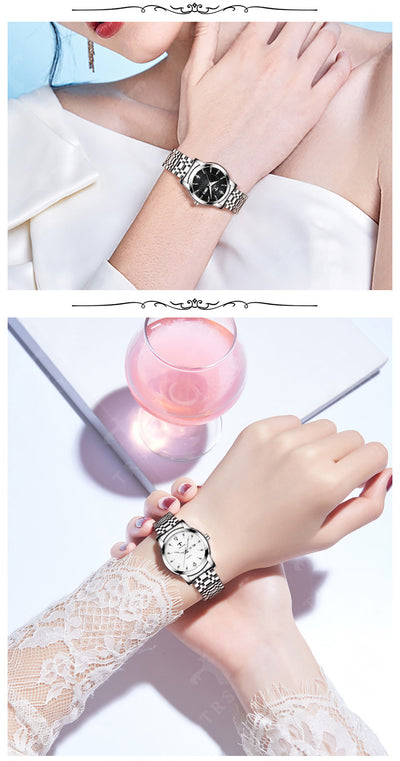 Reloj de Cuarzo para Mujer Elegante e Impermeable con Esfera Luminosa - Image 9