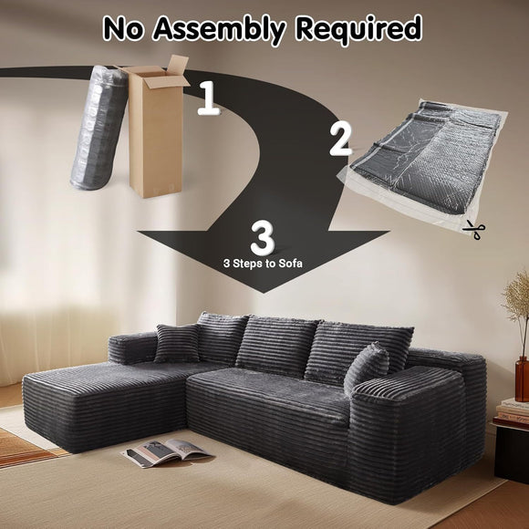 Sofá Minimalista Moderno sin Instalación - Confort para tu Sala